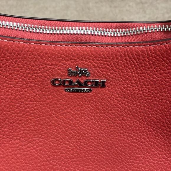 Coach Crossbody Shoulder Bag with Matching Card Holder Tangerine Khaki New $496 - Picture 8 of 14